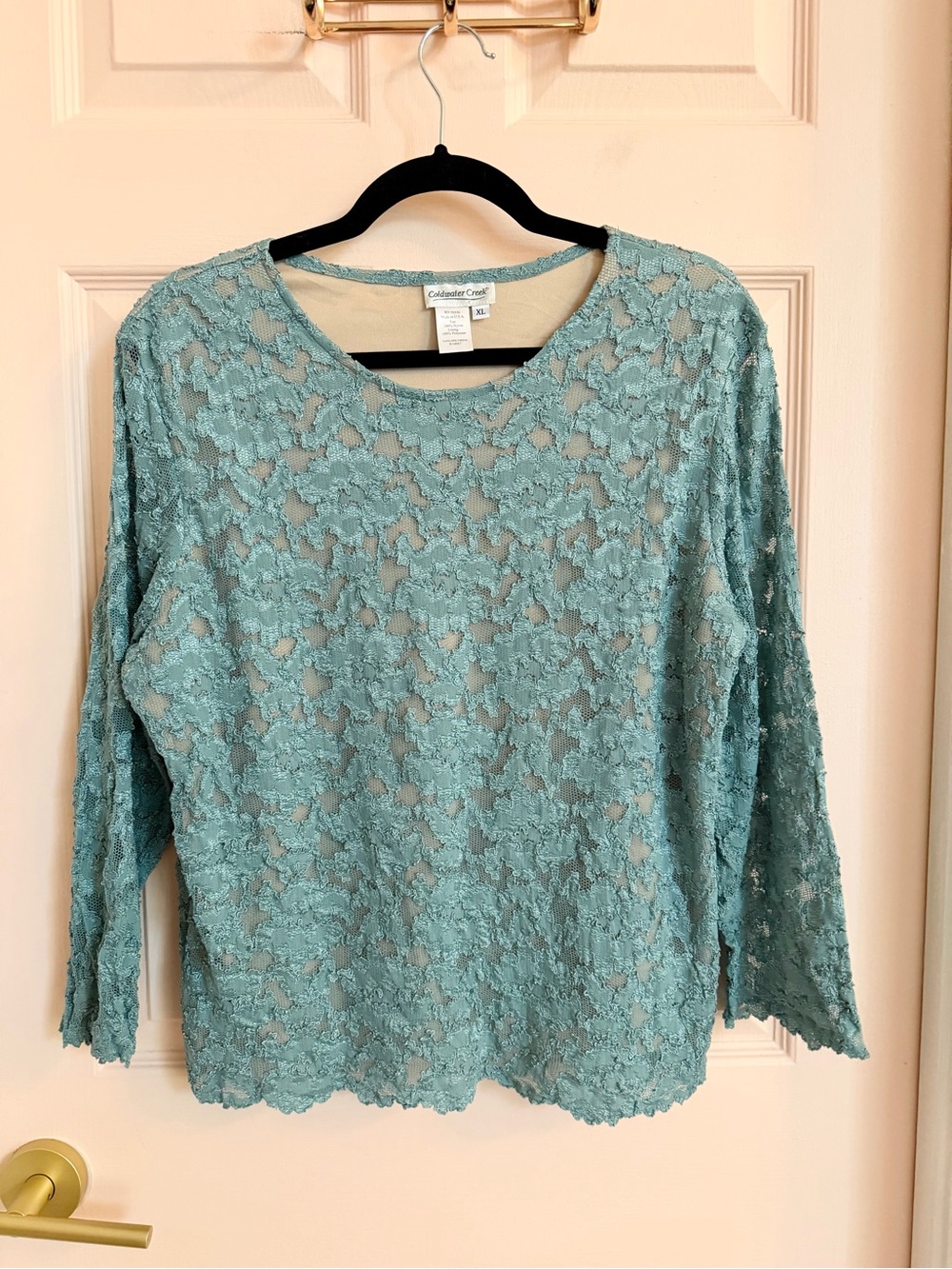 Blue lace coldwater creek top